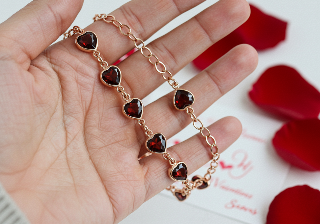 Bransoletka na walentynki – miłość zamknięta w kamieniach